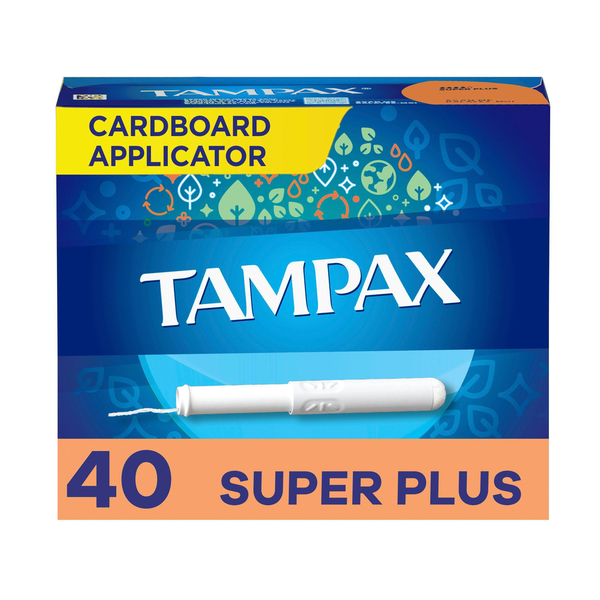 TAMPAX Cardboard Tampons Super Plus Absorbency