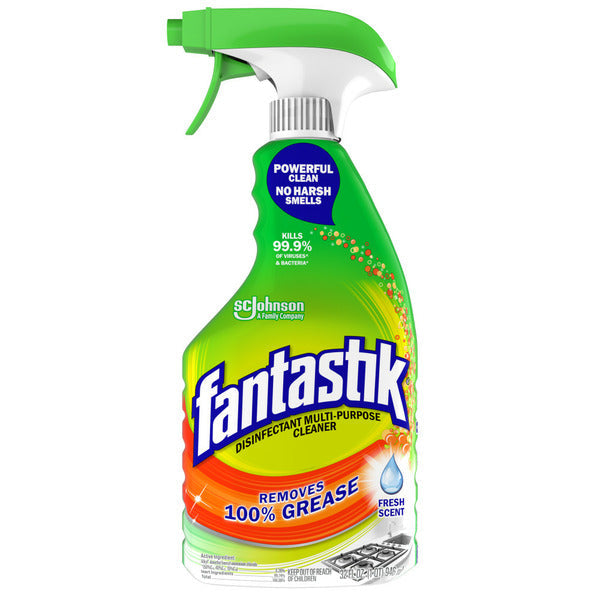 SC Johnson fantastik Disinfectant Multi-Purpose Cleaner Spray Bottle, Fresh Scent
