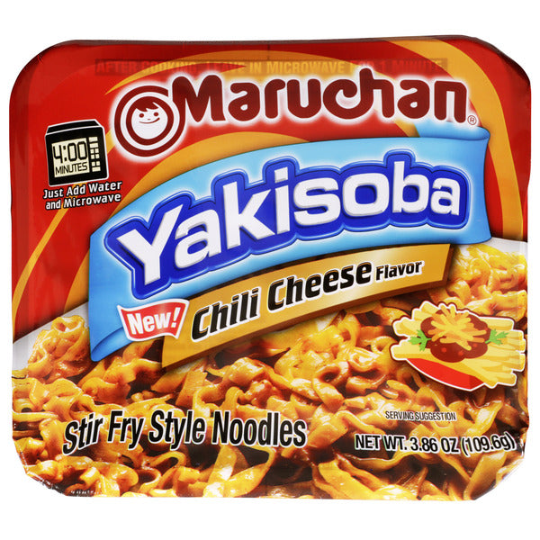 Maruchan Yakisoba Noodles, Chili Cheese, 3.86 oz