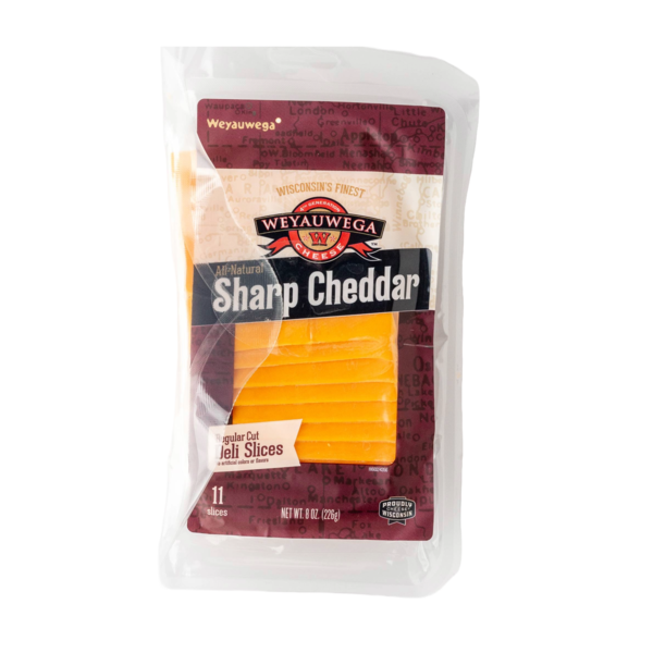 Weyauwega Cheese Sharp Cheddar Cheese Slices