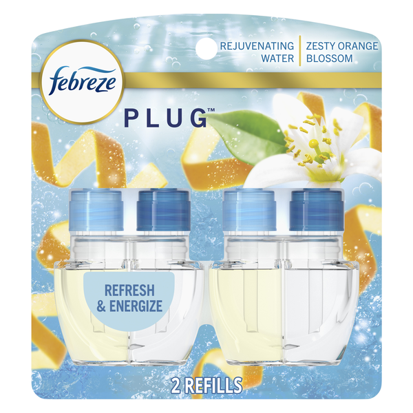 Febreze PLUG Air Freshener Refills, Refresh & Energize Scent