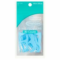 Handy Solutions Oral-care Mint Blue 2-in-1 Flosser...
️