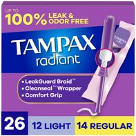 TAMPAX Radiant Tampons Multipack, with LeakGuard B...
️