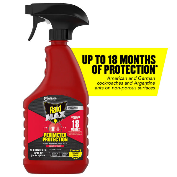 Raid® MAX Perimeter Protection Multi Insect Killer Spray for Indoor & Outdoor Use
