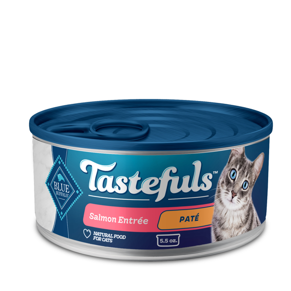 Blue Buffalo Tastefuls Natural Pate Wet Cat Food, Salmon Entrée