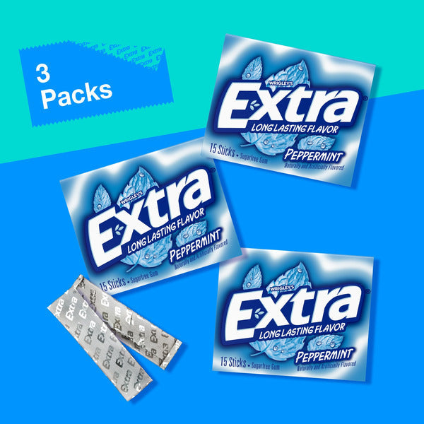 Extra Peppermint Sugar Free Chewing Gum Pack