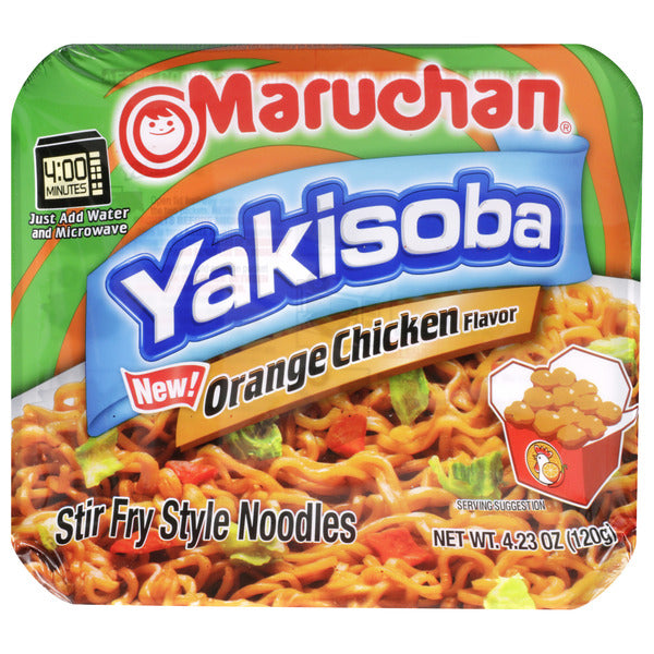 Maruchan Yakisoba Noodles, Orange Chicken