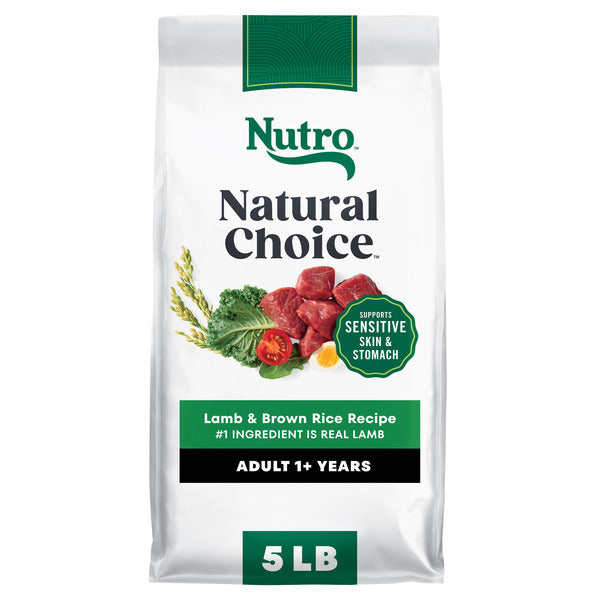 NUTRO Natural Choice Adult Dry Dog Food, Lamb and Brown Rice Recipe, 5 lbs.