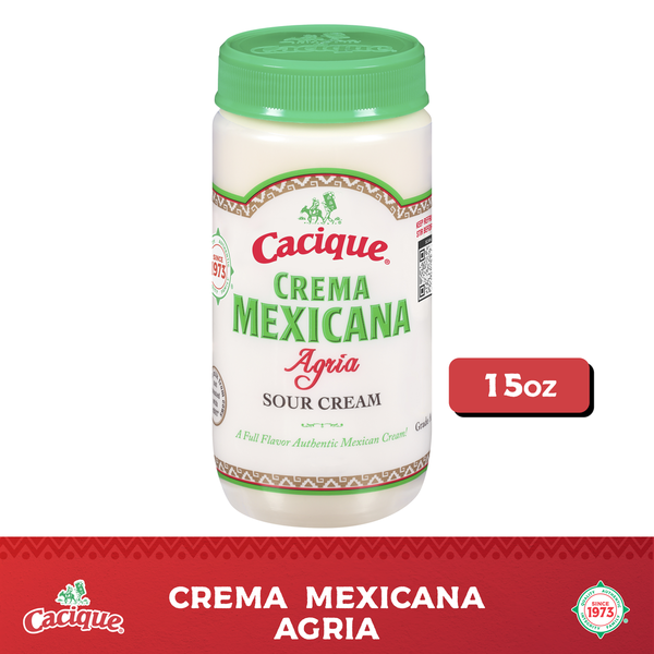 Cacique Sour Cream, Agria, Crema Mexicana