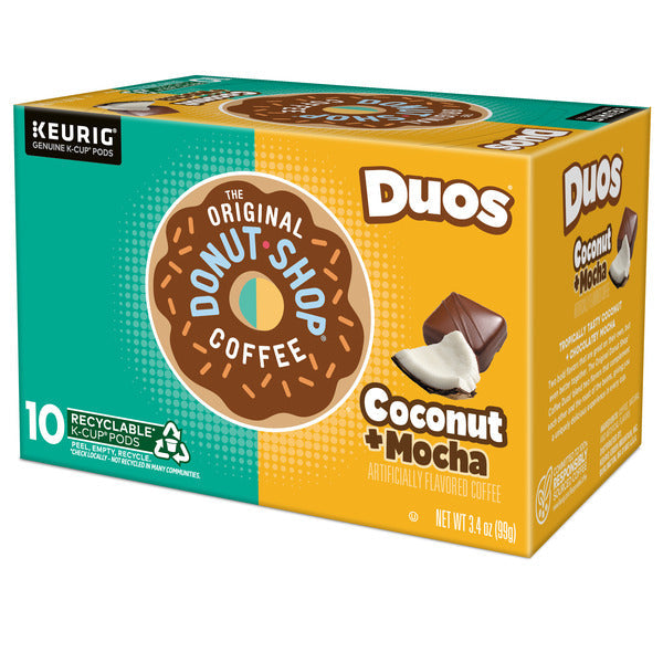 The Original Donut Shop Duos Coconut + Mocha K-Cup Pods