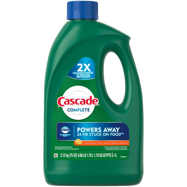 Cascade Complete Gel Dishwasher Detergent, Citrus Breeze Scent