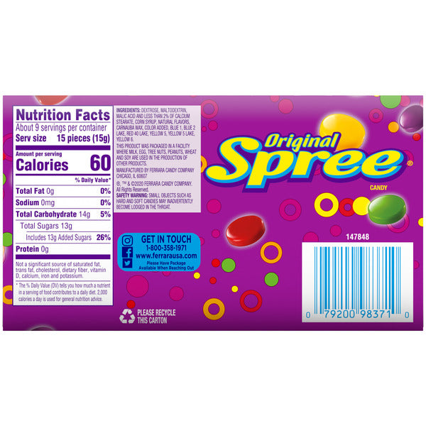 Spree Candy, Original