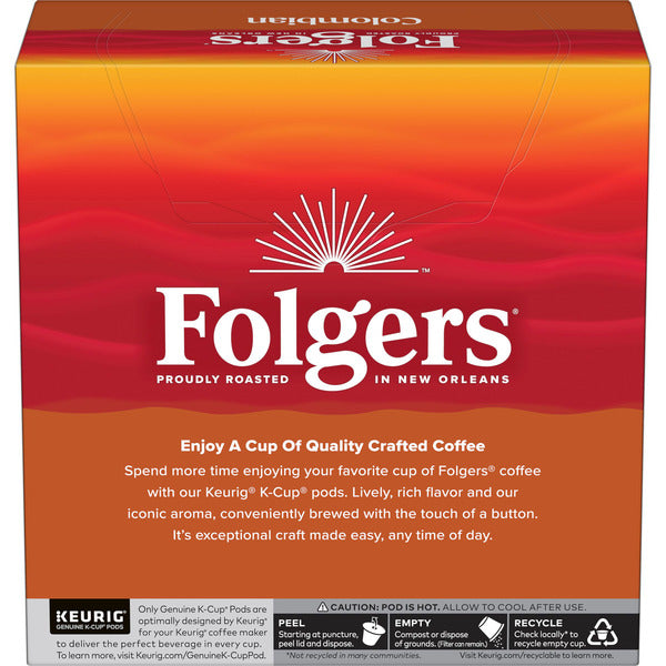 Folgers Colombian Coffee, Medium Roast, Keurig K-Cup Pods