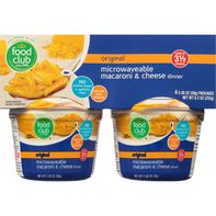 Food Club Macaroni & Cheese Dinner, Original, Micr...
️