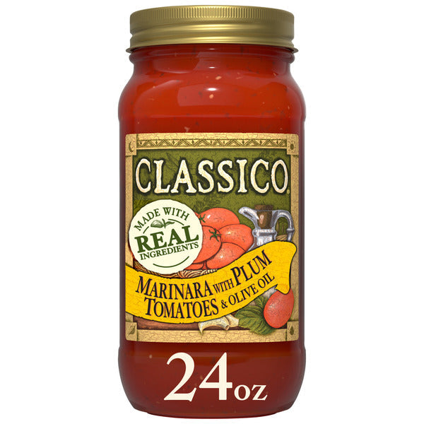 Classico Marinara Spaghetti Pasta Sauce with Plum Tomato & Olive Oil