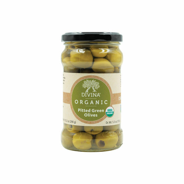 Divina Organic Pitted Green Olives