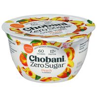 Chobani Zero Sugar Peach Greek Yogurt️