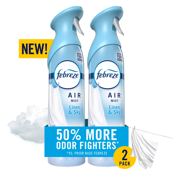 Febreze Air Mist Air Freshener Spray, Linen & Sky Scent