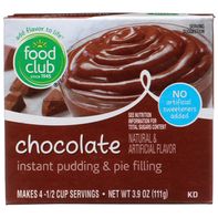 Food Club Chocolate Instant Pudding & Pie Filling️