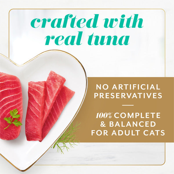 Fancy Feast Gems Pate Cat Food Mousse With Tuna and a Halo of Savory Gravy Cat Food