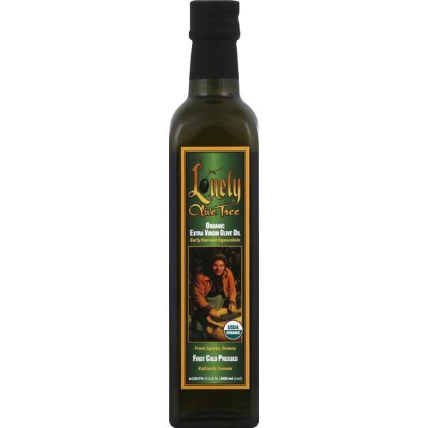 Lonely Olive Tree Organics Olive Oil, Extra Virgin, Organic