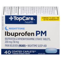 TopCare Ibuprofen PM, Nighttime, Coated Caplets️ DestGlow