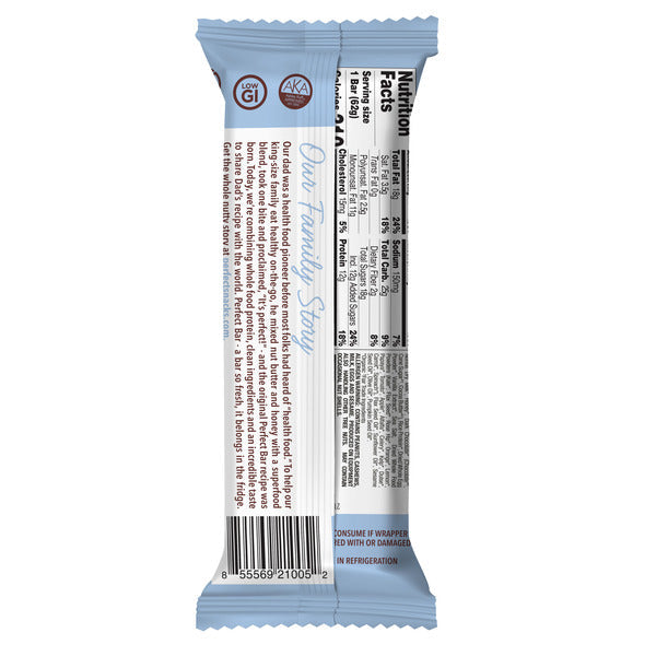 Perfect Bar Chocolate Chip Cookie Dough Nut Butter Protein Bar, Gluten-Free 2 oz