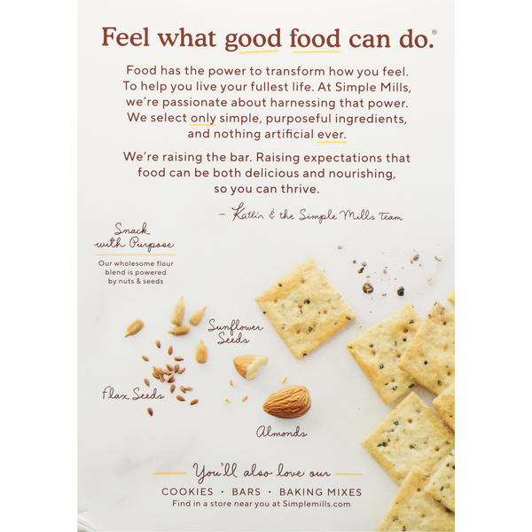 Simple Mills Almond Flour Crackers, Cracked Black Pepper