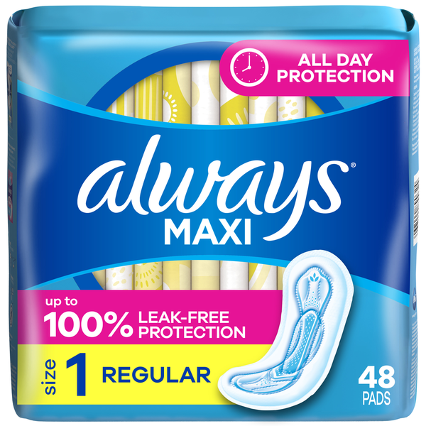 Always Maxi Regular Pads Without Wings