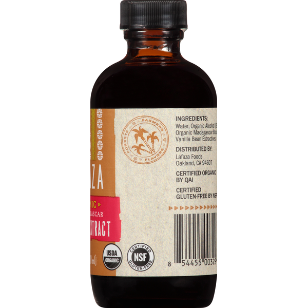 LAFAZA Extract, Organic, Vanilla, Pure Madagascar