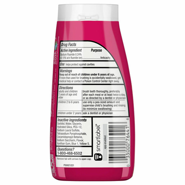 Colgate Anticavity Kids Toothpaste with Fluoride, Watermelon Burst