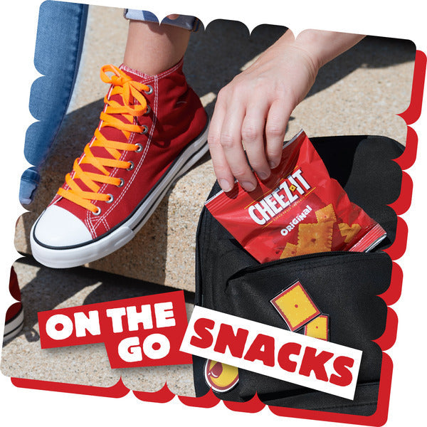 Cheez-It Original Cheese Crackers, Baked Snack Crackers, Single Serve, 20 Count