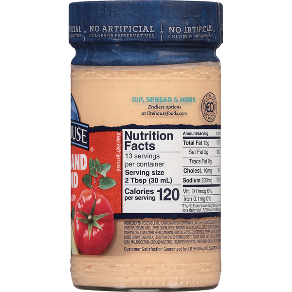 Litehouse Dressing & Dip, Thousand Island DestGlow