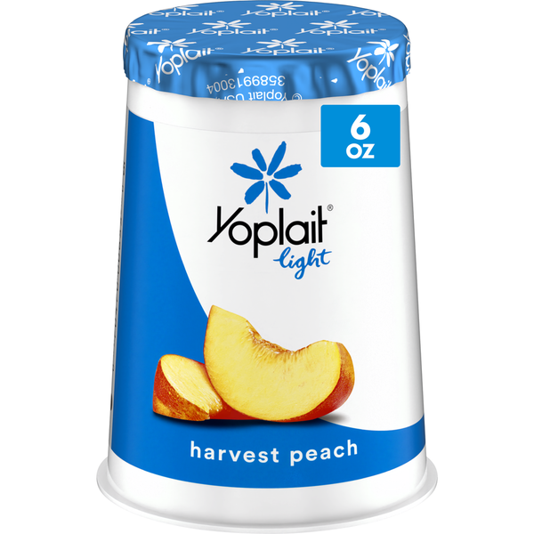 Yoplait Light Harvest Peach Fat Free Yogurt Cup