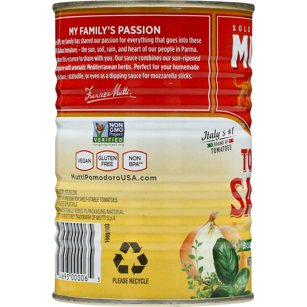 Mutti Basil & Oregano Tomato Sauce