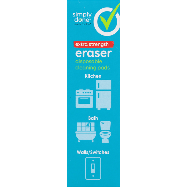 Simply Done Cleaning Pads, Disposable, Eraser, Extra Strength