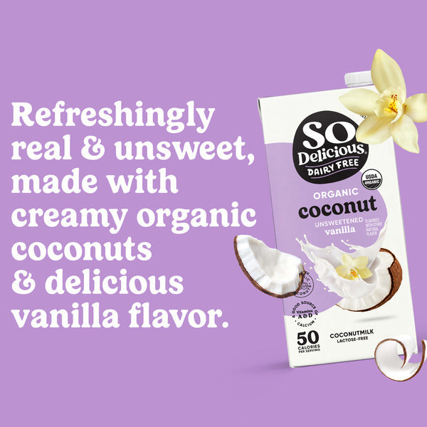 So Delicious Dairy Free Coconut Milk Unsweetened Vanilla