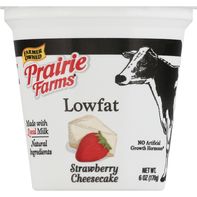 Prairie Farms Yogurt, Lowfat, Strawberry Cheesecak...
️