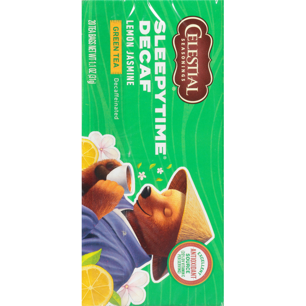 Celestial Seasonings Green Tea, Decaf, Lemon Jasmine, Tea Bags