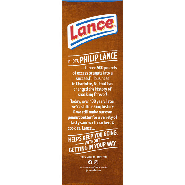 Lance Malt with Peanut Butter Sandwich Crackers