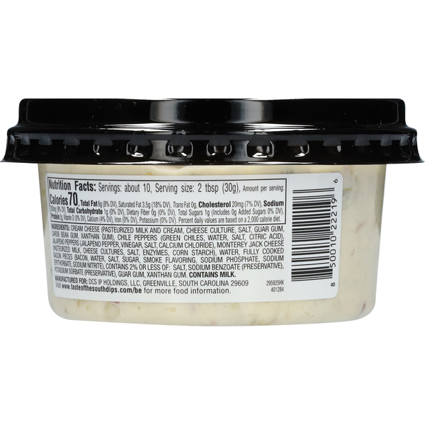 Taste of the South Bacon Wrapped Jalapeno Popper Dip