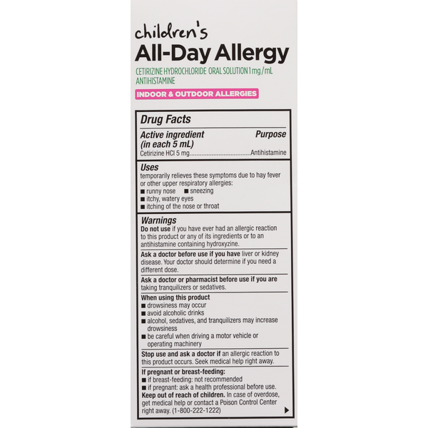 TopCare Antihistamine, All-Day Allergy, Children&