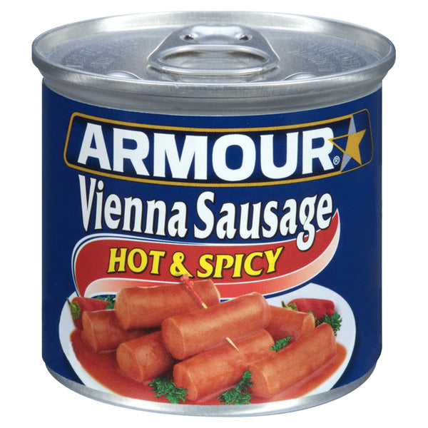 Armour Hot & Spicy Flavored Vienna Sausage Canned Sausage