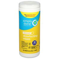Simply Done Disinfecting Wipes, Lemon Scent️