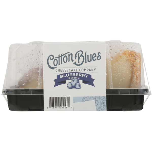 Cotton Blues Cheesecake Company Cheesecake, Blueberry Swirl, Single Slice Serving