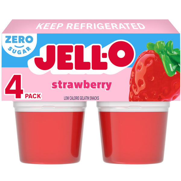 Jell-O Strawberry Sugar Free Refrigerated Gelatin