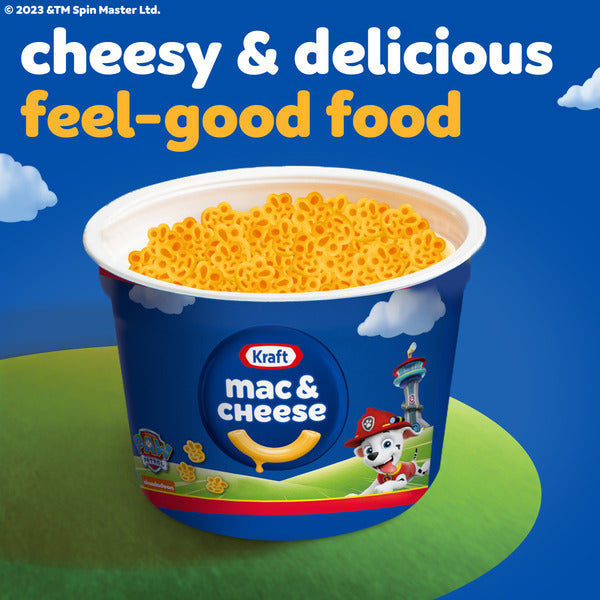 Kraft Mac & Cheese Easy Microwavable Dinner with Nickelodeon Paw Patrol Pasta Shapes