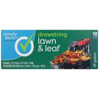 Simply Done Drawstring Lawn & Leaf Bags, 39 Gallon...
️