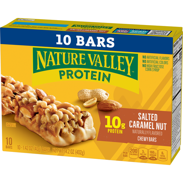 Nature Valley Chewy Protein Salted Caramel Nut Granola Bars