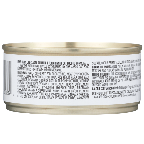 Paws Happy Life Chicken & Tuna Dinner Classic Cat Food